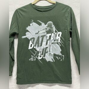 YOUTH Children’s Place “Batter Up” long sleeved T-shirt, Size Large 10/12
